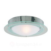 Searchlight JUNA - badkamerplafondlamp met glazen rand