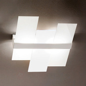 Linea Light Moderne plafondlamp Triad, 62 cm, wit