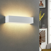 Lindby LED-Wandleuchte Lonisa, weiß, 37 cm