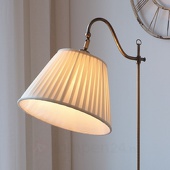 Lamp Gustaf Antieke vloerlamp Charleston, oud-messing