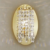 14-kolarz CHARLESTON Kristall Design Wandleuchte 24 Karat Gold 1 Glühbirne