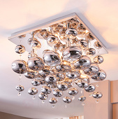 Lampenwelt Met glasbollen behangen plafondlamp Esfera