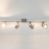 Lampenwelt Langwerpige plafondlamp Perseas, GU10 LED