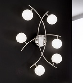 ORION Buitengewone plafondlamp Pelota, 6-lichts