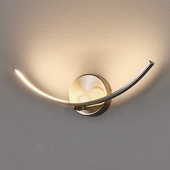 Lindby Gebogene LED-Wandlampe Iven