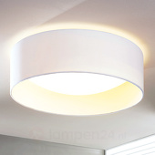 Lampenwelt LED plafondlamp Franka, wit, 41,5 cm