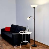Lindby LED-Deckenfluter Elaina mit Leselicht, rost