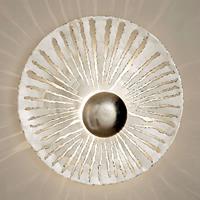 Holländer LED wandlamp Pietro, ronde vorm, zilver
