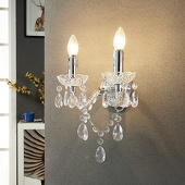 Lindby Merida - edle Wandlampe, 2-flammig