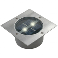 Viereckiger Solar-LEDBodeneinbaustrahler Lugo IP44
