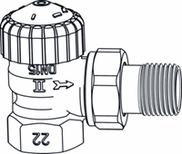 IMI Hydronic Ta calypso exact radiator valve dn15 angle 2-string