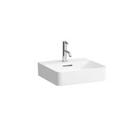 Laufen Val fontein 45x42cm.geslepen 1x kraangat met overloop wit