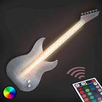 Tagwerk Stoere LED wandlamp Gitarre van de 3D-printer