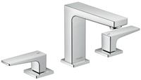 hansgrohe 3-Loch Waschtischarmatur 110 Metropol mit Push-Open Ablaufgarnitur chrom-"41063362"