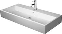 Vero Air Möbelwaschtisch 100x47cm, mit Überlauf, mit Hahnlochbank, 1 Hahnloch, Farbe: Weiß mit Wondergliss - 23501000001 - Duravit