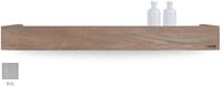 Looox Wooden Shelf BoX 90cm - met RVS bodemplaat