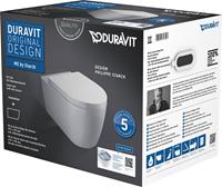Duravit Wand-WC-set me by Starck,rimless,durafix TS,weiß,inkl.WC-Sitz mit Absenkautomatik, 45 x 1