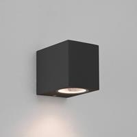 Astro Chios 80 wandlamp exclusief GU10 zwart 7x8x8cm IP44 zink A 7126