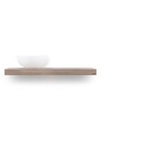 Looox Wood Collection shelf solo 100 cm. met ophanging eiken, old grey