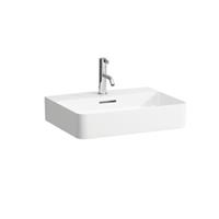 VAL Möbel-Waschtisch, 1 Hahnloch, mit Überlauf, 550x420, weiß, Farbe: Weiß mit LCC - H8102824001041 - Laufen
