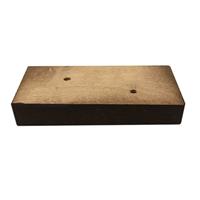 Meubelpootjes Bruine rechthoekige houten meubelpoot 2 cm