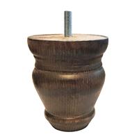 Meubelpootjes Bruine ronde meubelpoot 10 cm (M10)