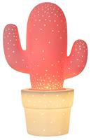 Lucide tafellamp Cactus - roze - 20 cm