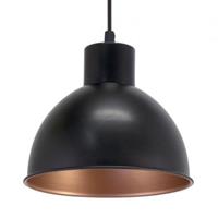 EGLO hanglamp Truro 1 - zwart/koper