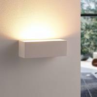 lampenwelt Eenvoudige gips LED wandlamp Santino