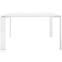 Kartell Four Eettafel 190 x 79 cm - Wit / Wit