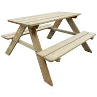 VidaXL Picknicktafel voor kinderen 89x89,6x50,8 cm FSC grenenhout