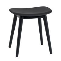 Muuto Fiber Kruk Wood Base Black