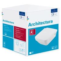 Villeroy & Boch Tiefspül-WC Architectura, Combi-Pack, wandhängend mit DirectFlush, Weiß Alpin