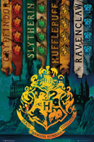 Harry Potter House Flags Poster 61x91,5cm