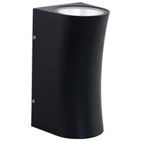 BSE LED Tuinverlichting - Buitenlamp - Cupressus - Wand - Aluminium Mat Zwart - 12W Natuurlijk Wit 4200K - Vierkant