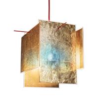 Ingo Maurer Gouden design hanglamp 24 Karat Blau 230 cm