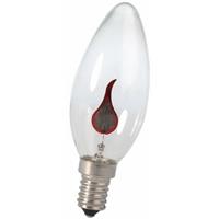 Calex kaarslamp met vlam helder 3W kleine fitting E14
