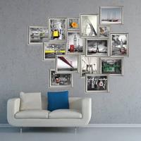 Walplus home decoratie sticker - zilver foto frame stickers