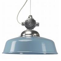 KS Verlichting Hanglamp Detroit Industry retro blauw 6587