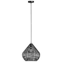 Leen Bakker Hanglamp Vienne - mat zwart - 36x38 cm