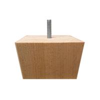 Meubelpootjes Vierkanten houten meubelpoot 6 cm (M8)