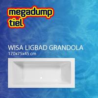 WISA Grandola ligbad kunststof wit (lxbxh) 1700x750x450mm