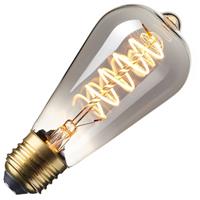 E27 dimmbare LED Twisted Filament Lampe Rauch ST64 100 lm 2100K - CALEX