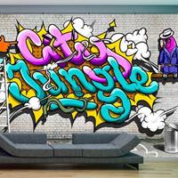 Fotobehang - City jungle - Graffiti