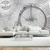 Fotobehang - Vintage fiets, zwart wit