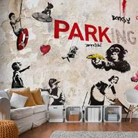 Fotobehang - [Banksy] Graffiti Collage