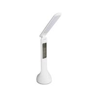Dimmbare LED-Schreibtischlampe mit Uhr, Kalender und Temperatur, Alarmfunktion. AWAN LED C-W - KANLUX