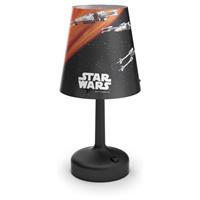 Philips Kinder Nachttischlampen Star Wars Raumschiffe Höhe 26, Grau, orange, schwarz, Kunststoff, 718883016