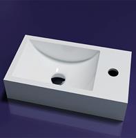 Lambinidesigns Recto solid surface fontein 40x22x10cm rechts