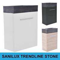 Sanilux Fonteinkast  Trendline Stone links/rechts draaiend (3 kleuren)